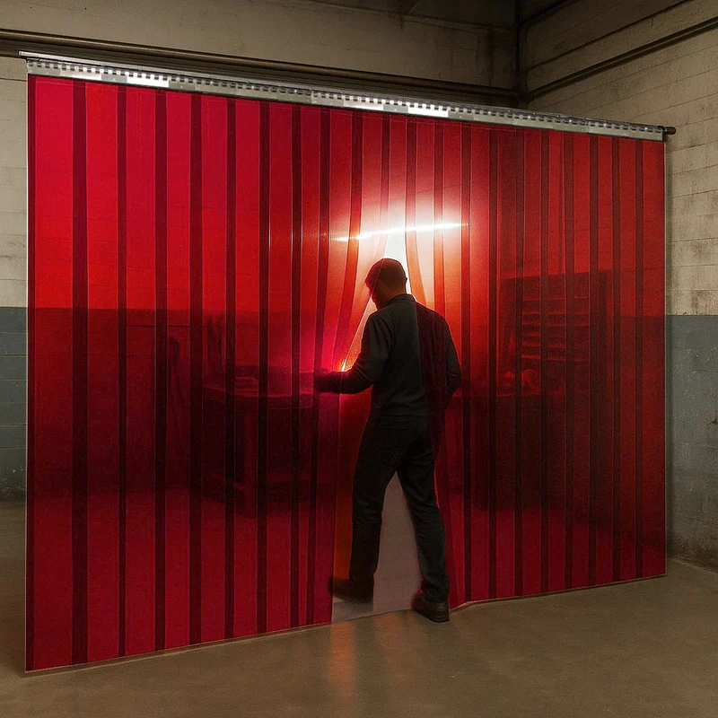  Heavy Duty Red Welding PVC Strip Curtains Supplier in India