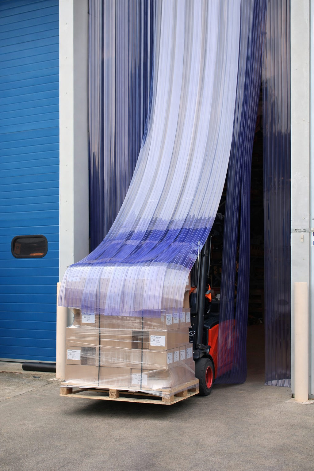 Double Ribbed PVC Strip Curtains Exporter in Noida