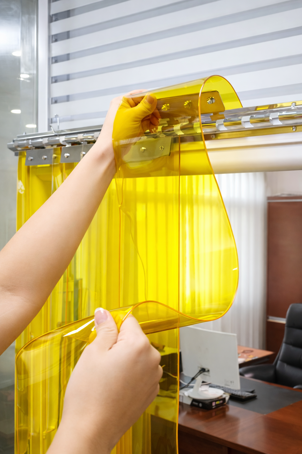 Anti-Insect Yellow PVC Strip Curtains Manufacturer in India