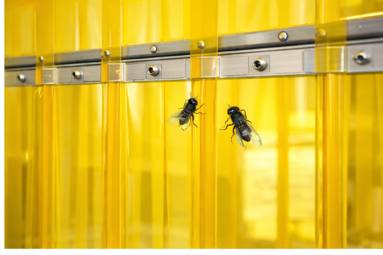 Yellow Anti-Insect PVC Strip Curtains Exporter in India